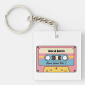 Personalized Love Jams Cassette Tape – Custom Name キーホルダー (正面)