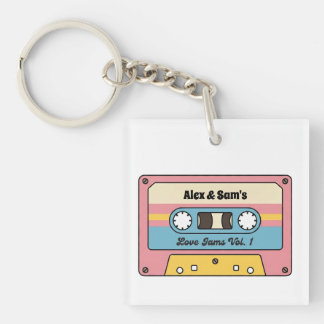 Personalized Love Jams Cassette Tape – Custom Name キーホルダー