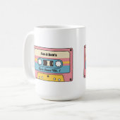 Personalized Love Jams Cassette Tape – Custom Name コーヒーマグカップ (正面左)