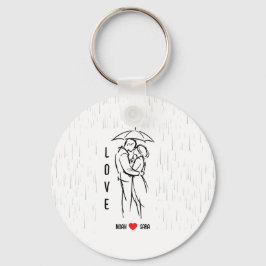 Personalized Love Keychain – Custom Names Romantic キーホルダー