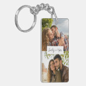 Personalized Love Memory Photo Collage Custom キーホルダー (正面左)
