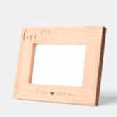 Personalized Love Photo Frame with Names レーザー彫刻フレーム (左)