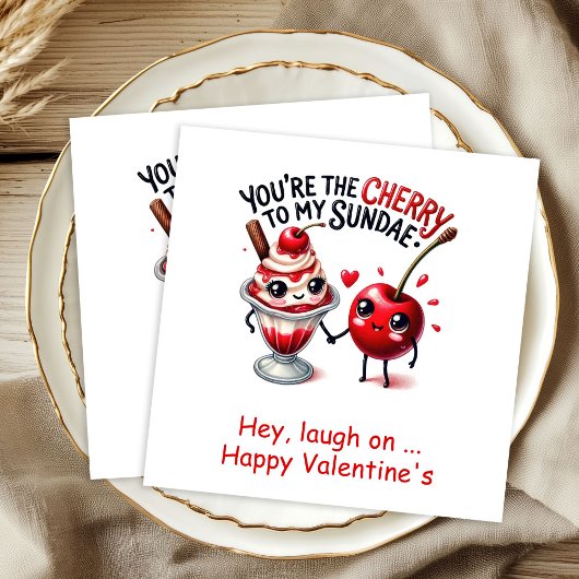 Personalized Love Quote Funny Food Napkins スタンダードカクテルナプキン