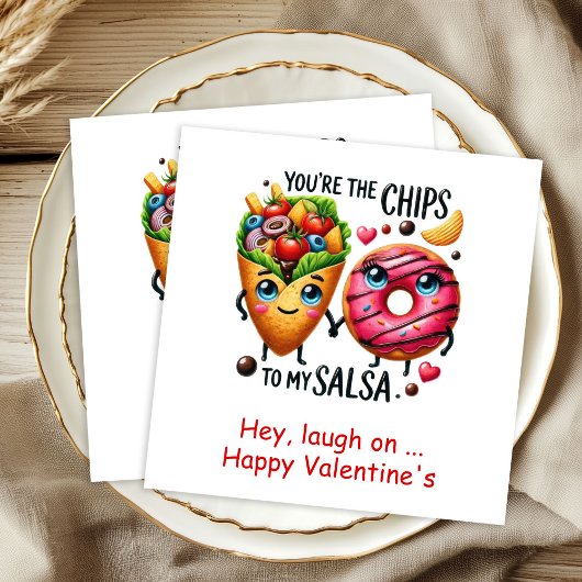 Personalized Love Quote Funny Food Napkins スタンダードカクテルナプキン