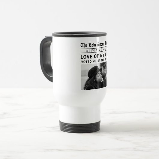 Personalized Love Story Photo  トラベルマグ (正面左)