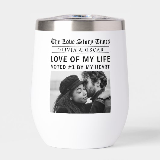 Personalized Love Story Photo | Love of My Life (正面)