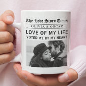 Personalized Love Story Photo | Love of My Life コーヒーマグカップ