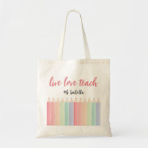 Personalized Love Teach Colorful Teacher