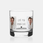 Personalized Love You Bonus Dad Gift ウイスキーグラス (正面)