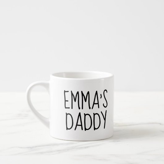 Personalized Love You Daddy Photo Espresso Cup エスプレッソカップ (左)