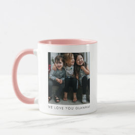 Personalized Love You GLAMMA Grandma Photo Simple マグカップ