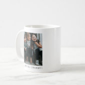 Personalized Love You GRAMMY Grandma Photo Simple コーヒーマグカップ (正面左)
