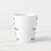 Personalized Love You Grandma カフェラテマグ (正面)