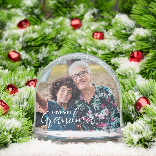 Personalized Love You Grandma Photo (クリスマス)