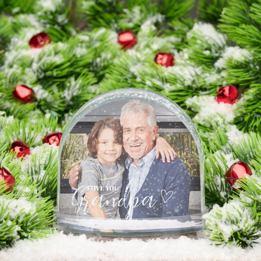Personalized Love You Grandpa Photo (クリスマス)