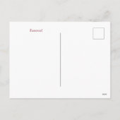 Personalized LOVE YOU in International Languages シーズンポストカード (裏面)