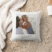 Personalized Love You Mama Photo  クッション (ブランケット)