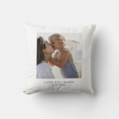 Personalized Love You Mama Photo  クッション (正面)