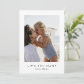 Personalized Love You Mama Photo | Custom シーズンカード (スタンド正面)