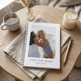 Personalized Love You Mama Photo | Custom ノートブック