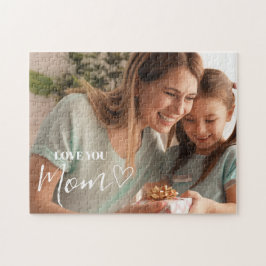 Personalized Love You Mom Photo ジグソーパズル
