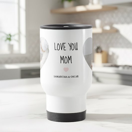 Personalized “Love You Mom” Photo | Custom Mug トラベルマグ