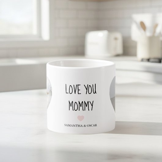 Personalized Love You Mommy | Custom Photo Gift エスプレッソカップ