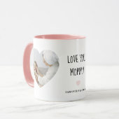 Personalized “Love You Mommy” Photo | Custom Gift マグカップ (正面左)