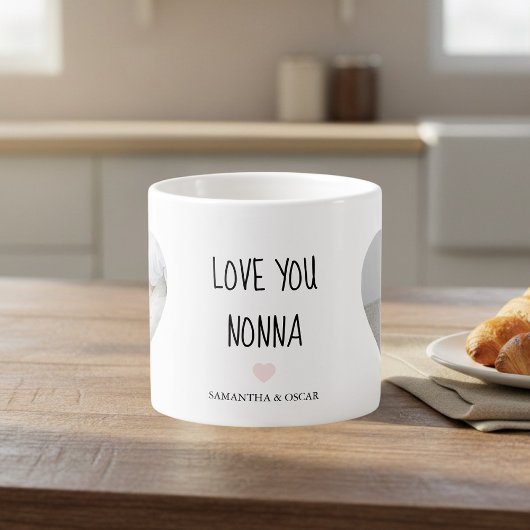 Personalized Love You Nonna | Custom Grandma Gift エスプレッソカップ