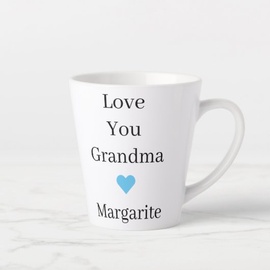 Personalized Love You Papap カフェラテマグ (右)