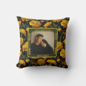 Personalized Lovebird Vow Renewal Throw Pillow  クッション (正面)