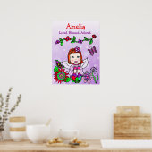 Personalized Loved, Blessed and Adored Fairy ポスター (キッチン)