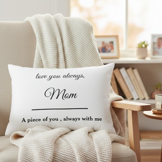“Personalized Loving Memory Pillow for Mom” アクセントクッション