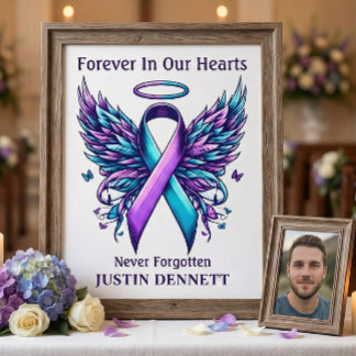 Personalized Loving Memory Suicide Loss Awareness  ポスター