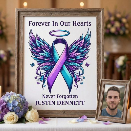 Personalized Loving Memory Suicide Loss Awareness  ポスター