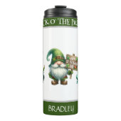 Personalized Luck O' the Irish Thermal Tumbler タンブラー (正面)