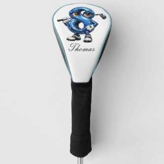 Personalized Lucky 8 Golf Head Cover ゴルフヘッドカバー