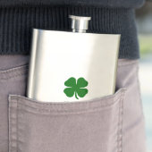 Personalized Lucky Green Clover フラスク (インサイチュ)