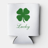 Personalized Lucky Green Clover 缶クーラー (正面)