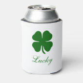 Personalized Lucky Green Clover 缶クーラー (缶裏面)