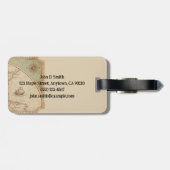 Personalized Luggage Tag | Custom Map Suitcase ラゲッジタグ (裏面横)