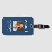Personalized Luggage Tag with Photo & Details ラゲッジタグ (正面横)