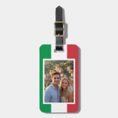 Personalized luggage tags, Italian flag ラゲッジタグ (正面縦)