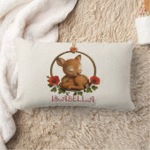 Personalized Lumbar Baby Pillow – Woodland Fawn ランバークッション (ブランケット)