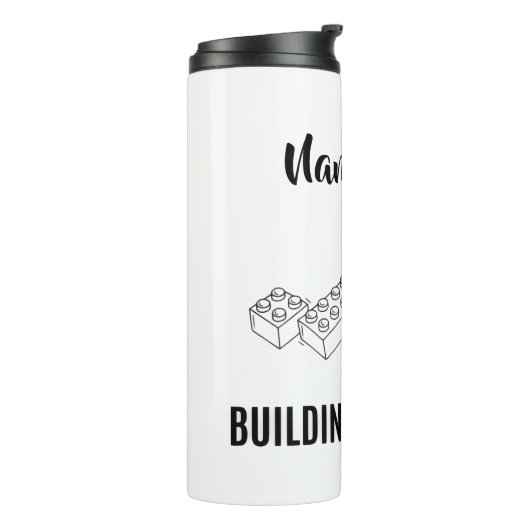 Personalized Lunchkins Building Bricks Lunch Box タンブラー (回転左)