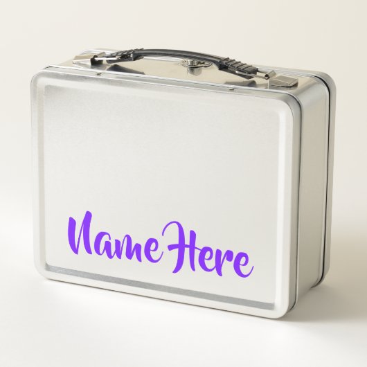 Personalized Lunchkins Building Bricks Lunch Box メタルランチボックス (裏面)