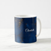 Personalized Luxury Marble Pattern Custom Name Mug コーヒーマグカップ (正面右)