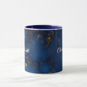 Personalized Luxury Marble Pattern Custom Name Mug マグカップ (中央)