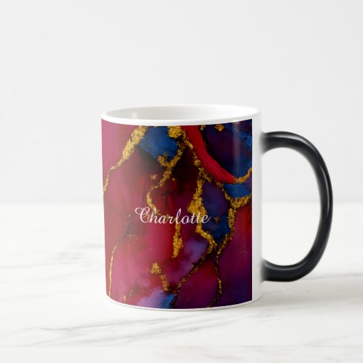 Personalized Luxury Marble Pattern Custom Name Mug モーフィングマグカップ (右)