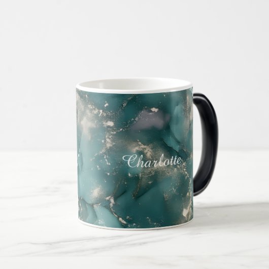 Personalized Luxury Marble Pattern Custom Name Mug モーフィングマグカップ (正面右)